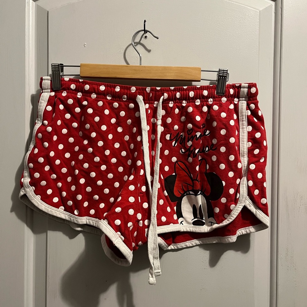 Disney Red Polka Dot Minnie Mouse Pajama Shorts
